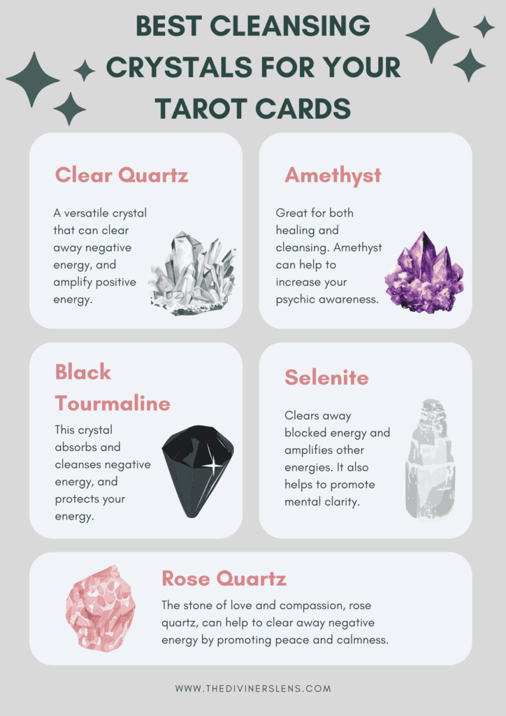 Best Cleansing crystals for your tarot cards.