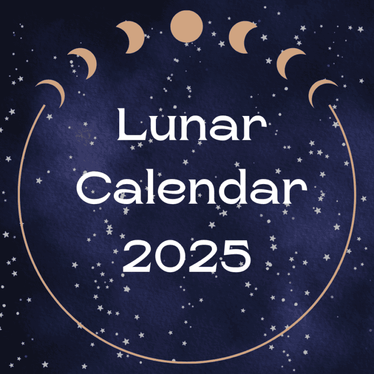 2025 Lunar Calendar: Full Moon Dates and Phases of the Moon Guide